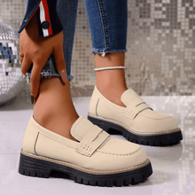 Jasha – Loafer Mit Runder Spitze Und Rutschfester Sohle – Beige