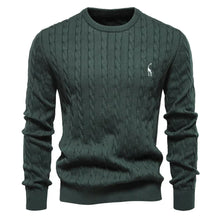 Falkner | Strickmodern Herrenpullover – Grün