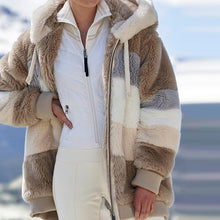 AZALEA - Fleecejacke mit Kapuze – Braun