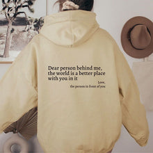 Oversized Hoodie mit Statement | Herzliche Botschaft | Kuscheliger Streetstyle – Beige