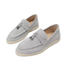 Marian - Stilvolle & Bequeme Damen Loafers  Alltagsschuhe – Grau