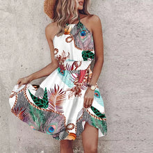 Tanya - Schickes Sommer Boho Neckholder Maxikleid – Weiß