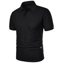 Horatio - Knitterfreies Sommer-Poloshirt – Schwarz