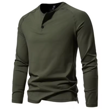 Zynthor - FlexFit Henley Longsleeve – Grün