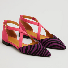 Zebra Chic Ballerina – Lila/Schwarz