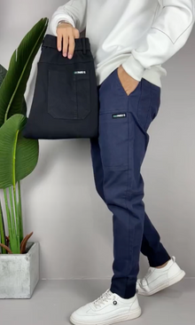 Astretto | Stretch Cargo Hose – Marineblau