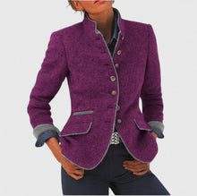 Alina | Damen Formeller Cardigan mit Knopfleiste – Lila