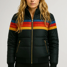 Lena | Winddichte Retro Jacke – Schwarz