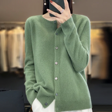Kuschelige Strick-Cardigan | Klassisch & Zeitlos | Weiche Haptik – Grün