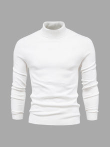 Schmal Geschnittener Rollkragenpullover Für Herren - Dario – Weiß