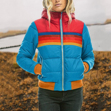 Norlina | Stilvolle Retro-Kapuzenjacke – Hellblau