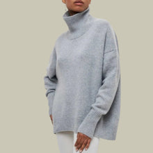 Stefanie | Locker Geschnittener Rollkragenpullover für Damen – Grau