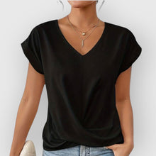 Olivia | V-AUSSCHNITT TOP – Schwarz
