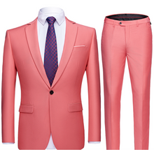 Herren Zweiteiler Set | Hochzeitsgast Anzug – Rosa