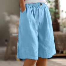 Lea | Loose-Fit Casual Shorts – Himmelblau