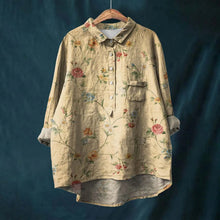 Hannah™ - Bluse mit Blumenmuster – Khaki