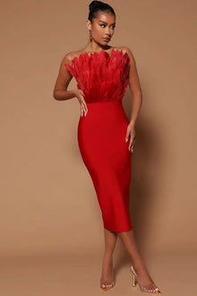 Lena | Elegante Cocktailkleider für den Club – Rot