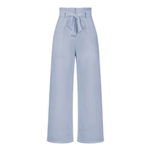 Elodie - Elegante Damenhose mit weitem Bein – Hellblau