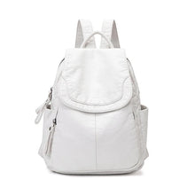Rucksack aus Kunstleder | Praktisch & Elegant | Zeitloser Begleiter – Weiß