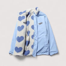 Gerina – Wendejacke Mit Herzmuster – Blau