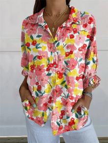 Damen Elegante Button Down Hemd | Langarm – Mehrfarbig 2