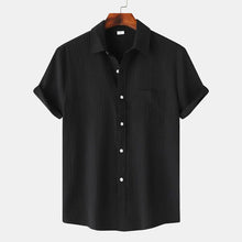 Edmund | Kurzarm Brusttasche Poloshirt – Schwarz