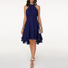 Loren - Schickes Kleid mit Rüschen – Marineblau
