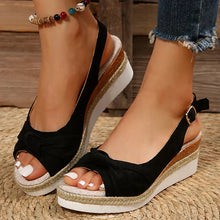 Charlotte | Leicht Verstellbar Sandalen – Schwarz