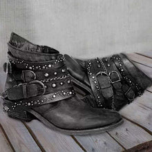Damen Stiefeletten Cowboystiefel | Spitz – Schwarz