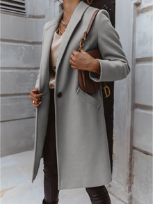 Eleganter Damen Wollmantel | Charmer – Grau