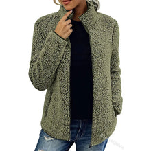 Daria | Fleecejacke für Damen Mit Reißverschluss – Olivgrün