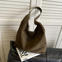 Venice Damen Tote Bag aus Veloursleder – Grün
