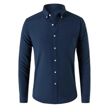 Gherasim – Elegantes Oxford-Hemd – Marineblau