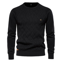Herren-Strickpullover – Schwarz