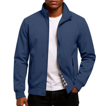 Gezim – Lässige Bomber Jacke – Blau