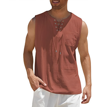 Alexia - Bequemes, ärmelloses Tanktop für Herren – Rot