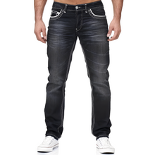 Andy - Stilvolle Jeans im Used-Look für Herren – Schwarz