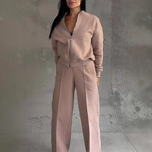 Set Mit Regular-Fit-Hose Und Geradem Bein - Cheyenne – Rosa