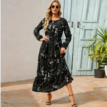 Sara | Bohemian Maxi Dress – Schwarz