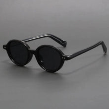 Saskia | Klassische Runde Sonnenbrille – Schwarz