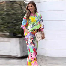 Zweiteiler mit abstraktem Print | Farbenfroh & Lässig | Sommerlicher Statement-Look – Mehrfarbig
