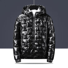 Steppjacke mit Kapuze für Männer - Luuk – Schwarz mit Kapuze