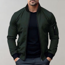 Bomberjacke Herren Leicht | Zip-Up Jacke Alltag – Grün