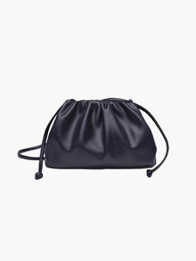 Damen Crossbody Tasche aus veganem Leder – Elegante Dumpling Bag – Schwarz