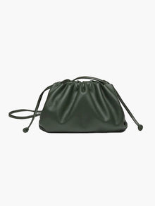 Damen Crossbody Tasche aus veganem Leder – Elegante Dumpling Bag – Grün