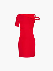 Kylie gedrehtes Mini Kleid – Rot