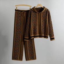 ILSE | KAPUZENPULLOVER-SET MIT HOSE – Braun