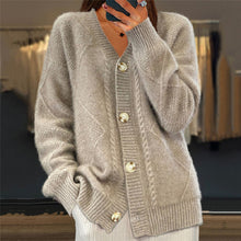 Claudia | Damen Gemütliche Strickjacke mit langen Ärmeln – Grau