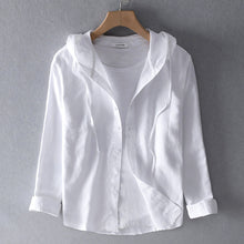 Brie - Luftiges Soft-Shirt mit Kapuze – Weiß