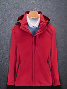 Stella | Sportliche Skijacke mit Kapuze – Rot